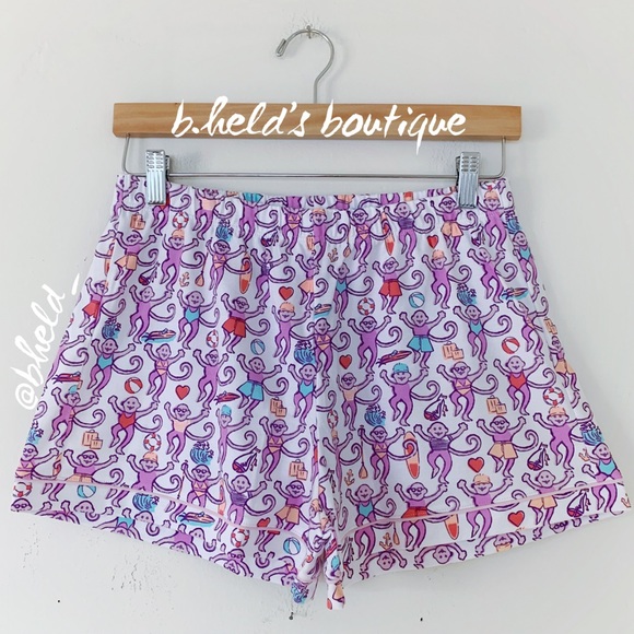 Roller Rabbit Lido Monkey Polo Pajamas in White Monkey Size Small S New NWT - Picture 11 of 17